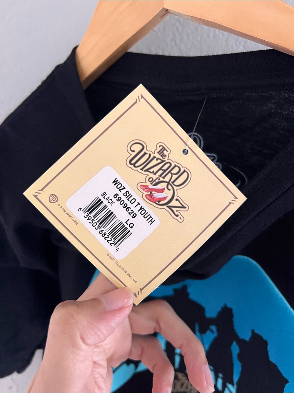 The Wizard of Oz (Sphere) Silhouette Kids Tee - Black & Blue - Picture 4 of 5